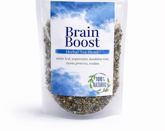 Herbal Tea for Mental Clarity and Focus | Nootropic Loose Leaf Blend | Stress Relief & Cognitive Support