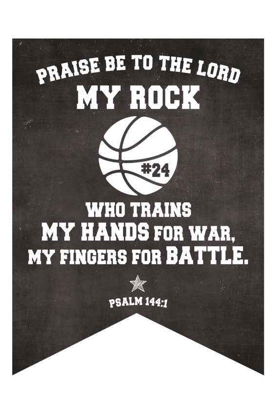 Personalized Sports Sign Basketball Sign Sports Bible Verse Chalkboard Sign Athletic Bedroom Game Room Sports Themed Decor