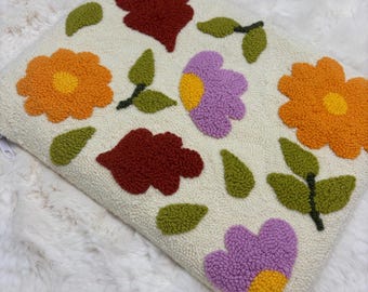 Floral Punch Needle Kindle Cover: Handmade Tablet Sleeve