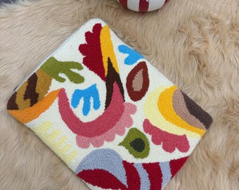 Handmade Punch Needle Kindle Cover: Patterned Tablet Sleeve