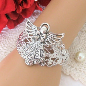 Angel Cuff Bracelets for Women, Christian Bracelet, Angel Bracelet, Religious Bracelet, Bracelet Cuff, Sympathy Jewelry Bracelet for Women