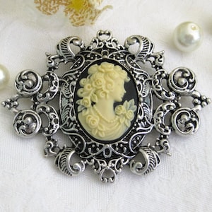 More Colors Victorian Lady Cameo Brooch, Cameo Jewelry, Victorian Jewelry, Cameos, Victorian Brooch, Lady Cameos