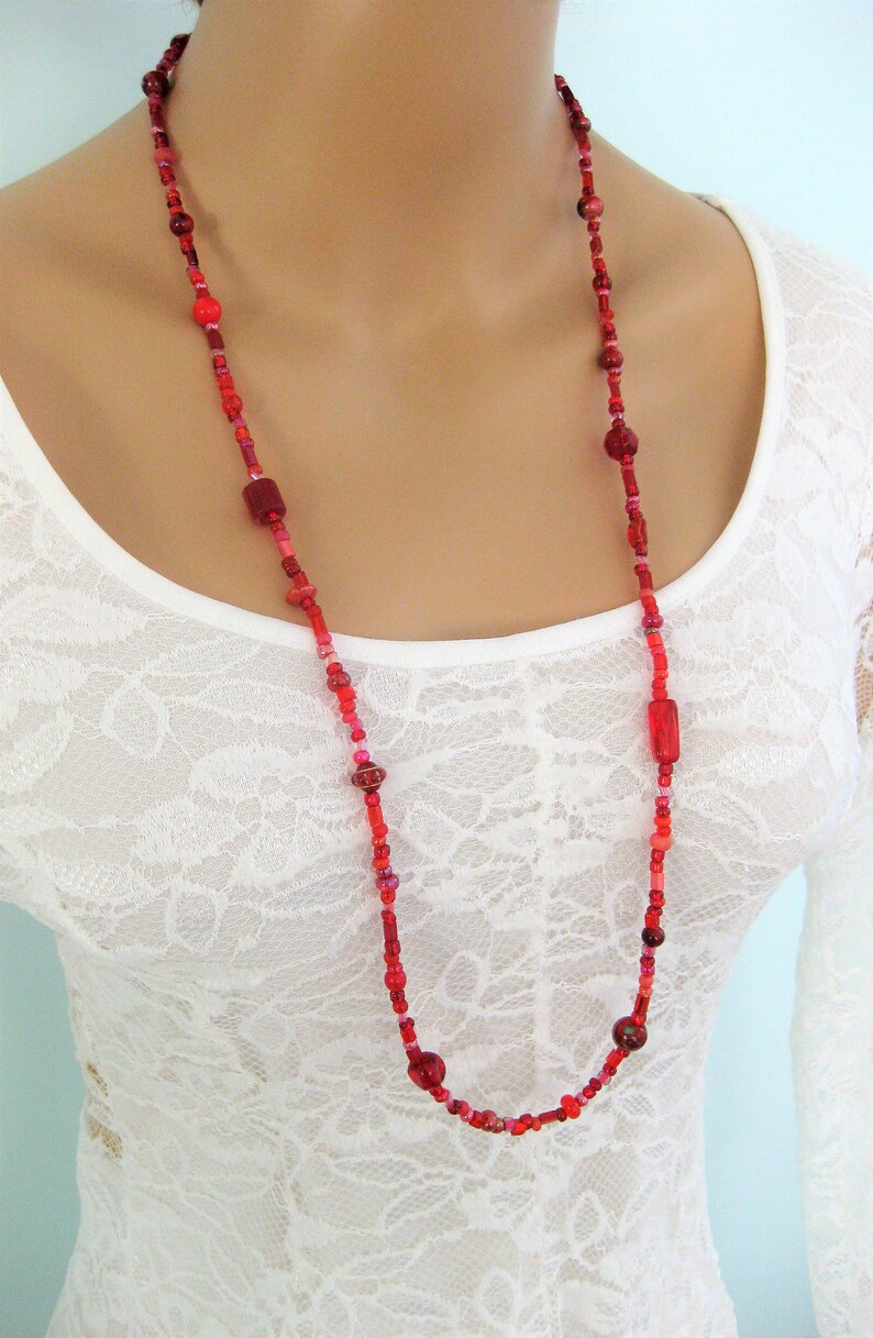 Red Eyeglass Chain Glasses Chain Red Eyeglass Chains Etsy