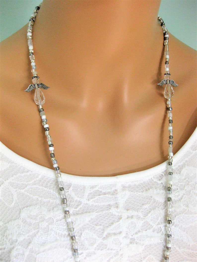 Silver Eyeglass Chain Eyeglass Holder Eyeglass Necklace Etsy