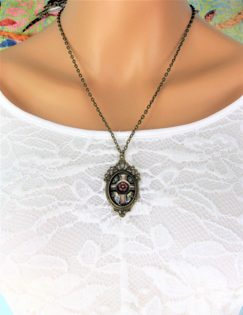 Cross Necklace Renaissance Necklace Cross Jewelry Two Styles Cross Pendant Necklace Religious Jewelry