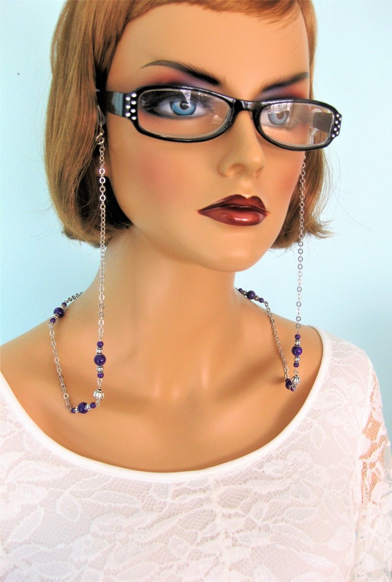 Eyeglass Chain/ Necklace is Handmade Unique Colorful Beaded Eyeglass Chain: Handmade Necklace - Etsy main image 4