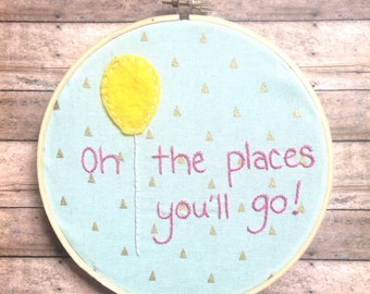Dr Suess Oh The Places You'll Go!  Wall Decor