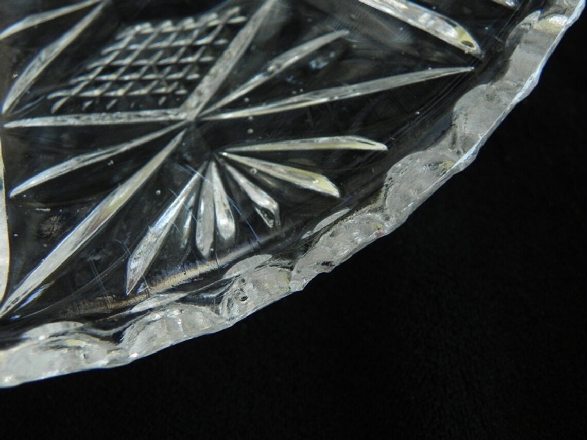 Vintage Footed Lead Crystal Candy Dish With Lid. 1960s 1970s Etsy