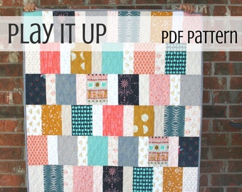 Play It Up - Quilt Pattern - INSTANT DOWNLOAD