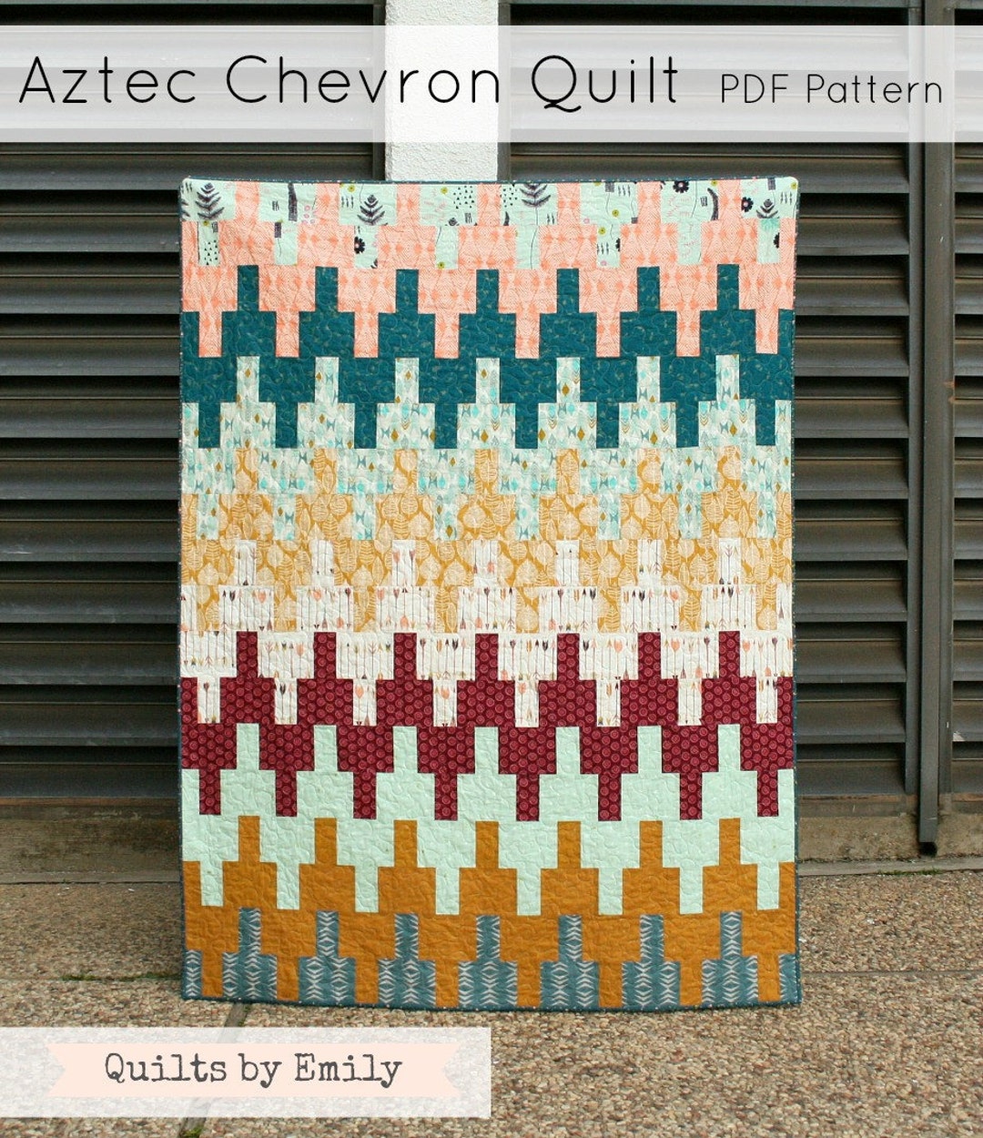 Aztec Chevron Quilt - Quilt Pattern - INSTANT DOWNLOAD PDF File - Etsy