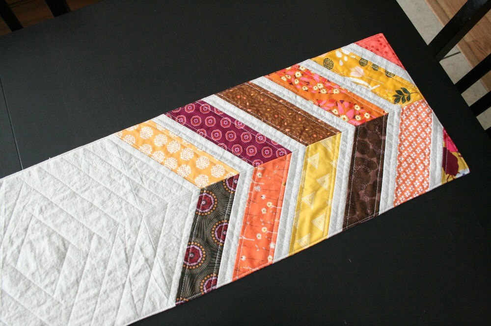 Tribal Chevrons Table Runner - Quilt Pattern - INSTANT DOWNLOAD PDF ...