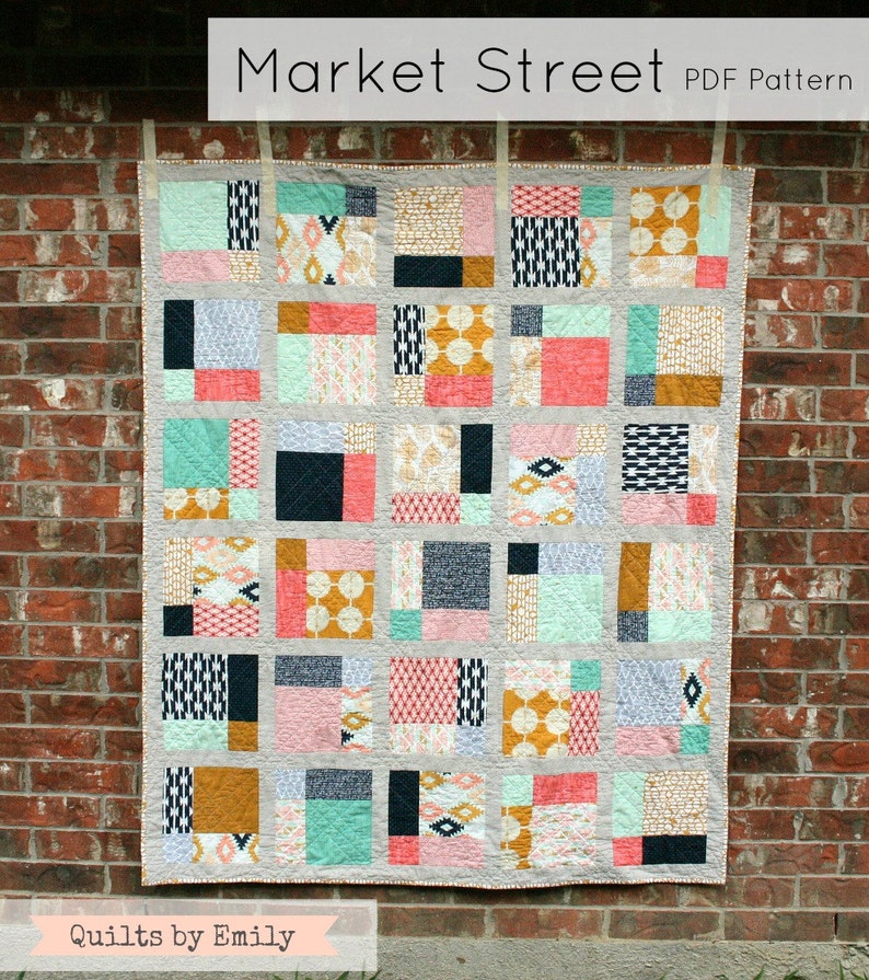 Market Street Quilt Pattern INSTANT DOWNLOAD image 1