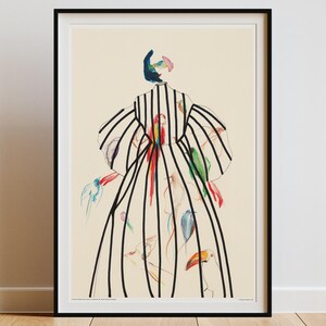 Cercare la libertà dentro di te - Stampa artistica Giclée Poster artistico Decorazione murale Arte Illustrazione Disegno Arte moderna Acquerello Uccelli Natura Poesia