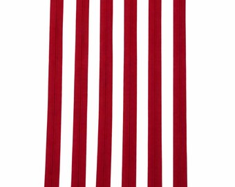 Set of 5 Red Invisible Zippers 60cm Concealed Dress Zip Sewing Supply