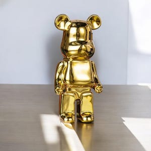 Bearbrick Replica: Modern Resin Figurine for Desk Shelf Decor