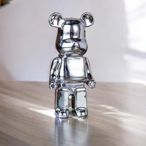 Resin Bearbrick Replica: Modern Desk Decor Figurine