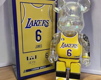 Graffiti Bearbrick Statue: Michael Jordan Inspired Urban Art Decor