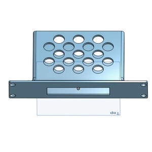 Custom 3D Printed Mount for Devices Up to 210mm Wide and 34mm High Adjustable Secure Fit for Compact Racks and Desk Setups