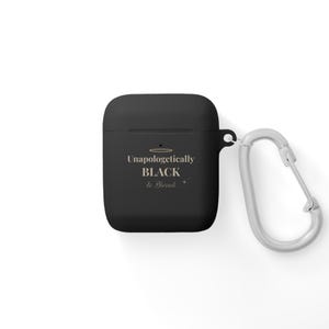 AirPods Case Cover, Black and Blessed AirPods Pro Accessories, Protective AirPods Holder, Ethnic AirPods Cover, Inspirational AirPods Case,