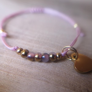 Pulsera de macramé con colgante de corazón - 6 colores - Ajustable - Pulsera de la amistad - Hecha a mano - Idea de regalo - NSmyWayDesign