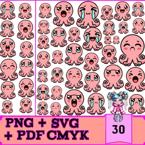 30 Polvos Fofos Bundle für Cricut & Silhouette - SVG, PNG, PDF | Sofortiger digitaler Download für einen hochwertigen Druck