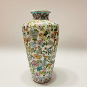 Chinese Floral Famille Rose Porcelain Vase