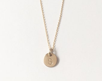 Gold-Filled Initial Charm Necklace  || As Seen on The Bucket List Family