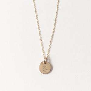 Gold-Filled Initial Charm Necklace As Seen on The Bucket List Family image 1