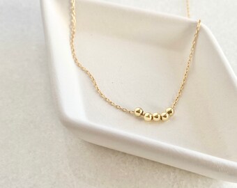 Gold-Filled Bead Necklace