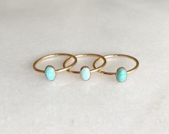 Gold-Filled & Turquoise Stone Ring