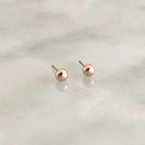 Gold-Filled Ball Stud Earrings image 1