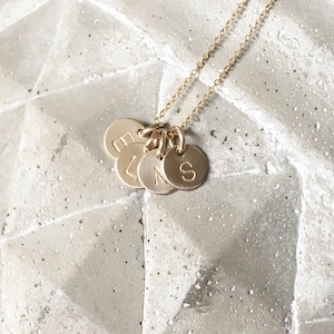 Gold-Filled Initial Charm Necklace As Seen on The Bucket List Family image 3