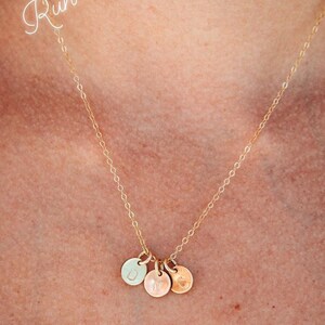 Gold-Filled Initial Charm Necklace As Seen on The Bucket List Family image 7