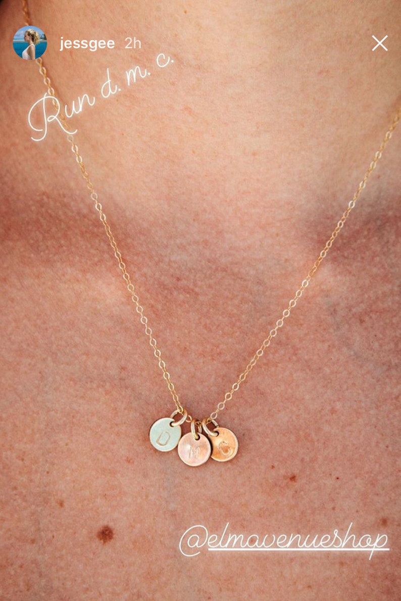 Gold-Filled Initial Charm Necklace As Seen on The Bucket List Family image 7