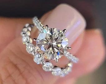 Fede Nuziale Donna Diamante Coltivata In Laboratorio Tonda 2,25 - Foto 9