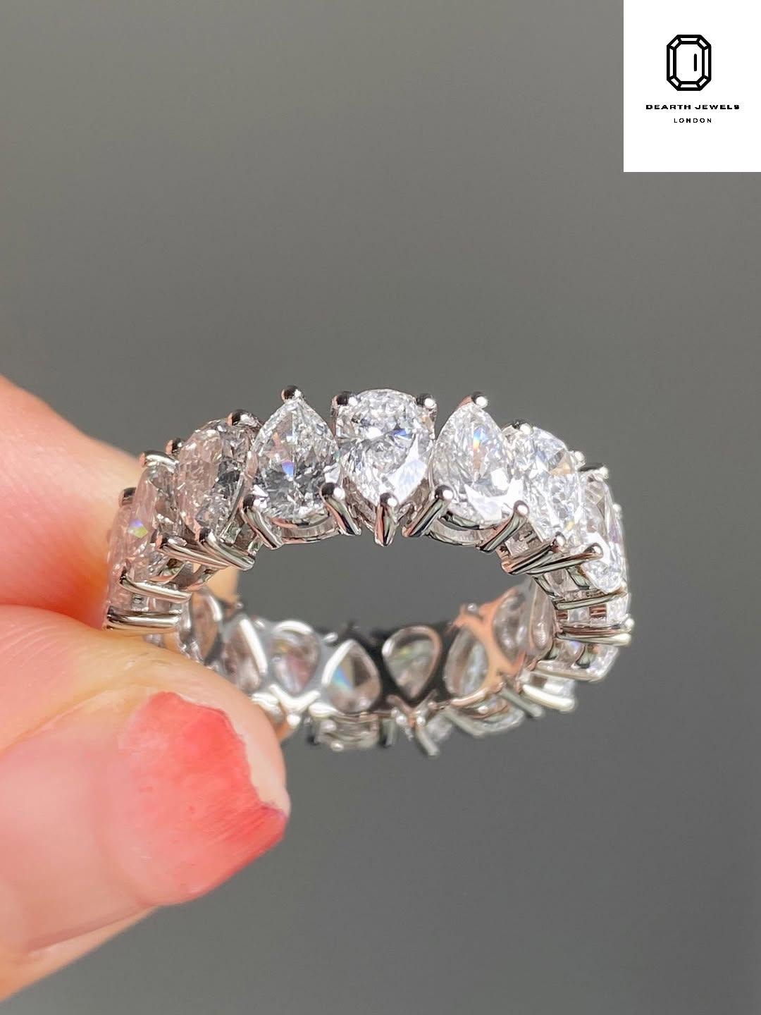3.00 CT Full Eternity Wedding Band | Lab Diamond Modern Eternity Ring ...