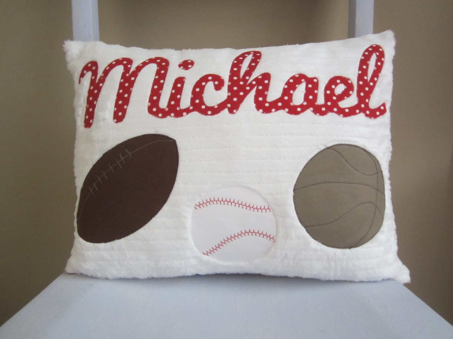 A Personalized Sports Pillow Etsy