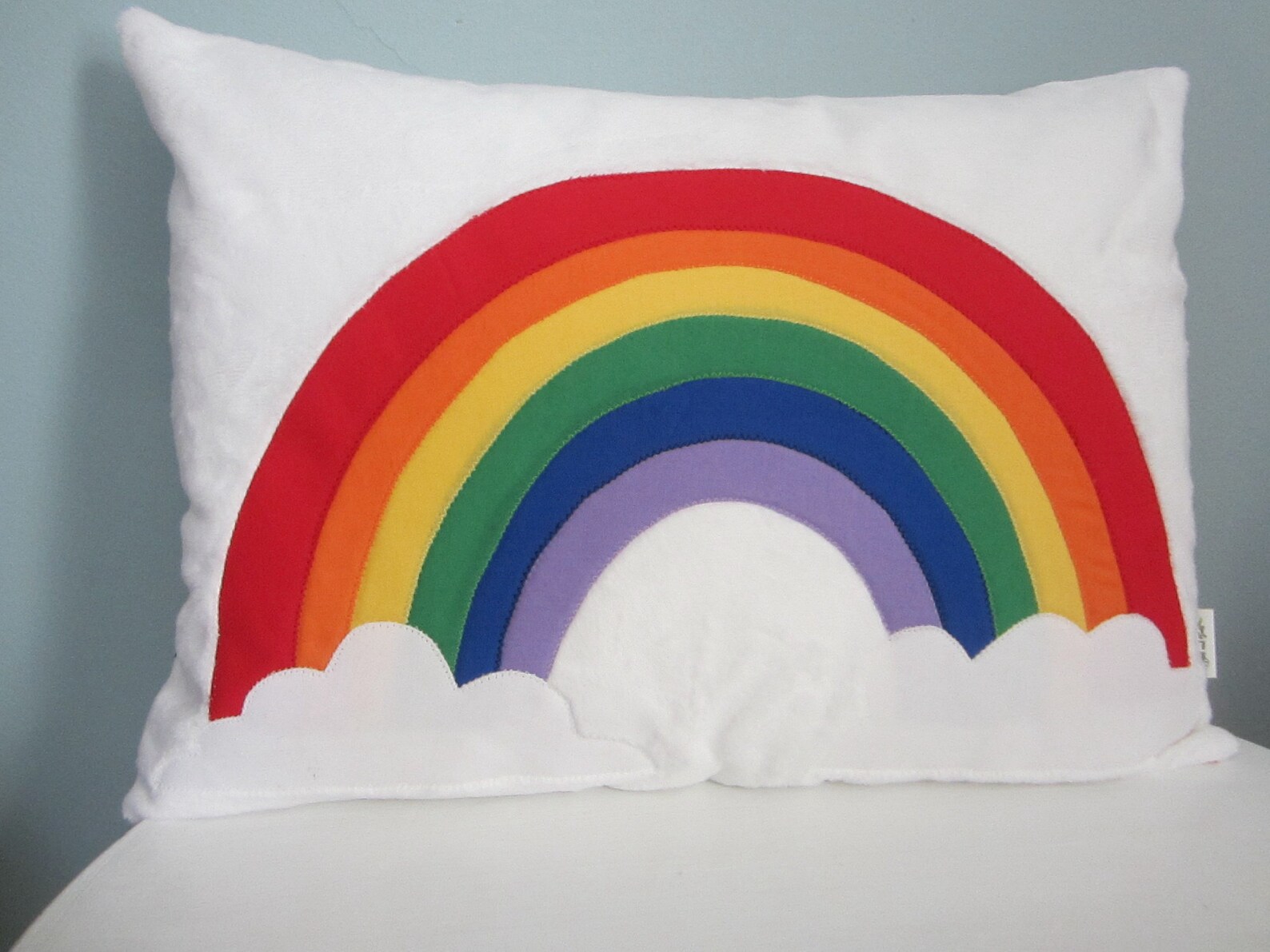 Bright Rainbow Pillow Etsy