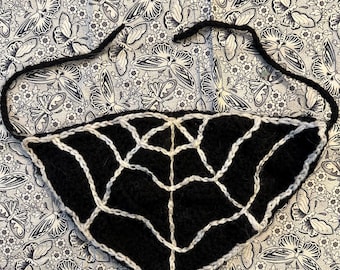 Bandana toile d'araignée au crochet