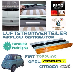 Luftstromverteiler, Airflow distributor, Enteisung Fiat Topolino, Opel Rocks, Citroën Ami