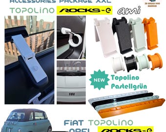 Accessoirepakket XXL voor Fiat Topolino, Opel Rocks-e, Citroën Ami, Accessoirepakket XXL
