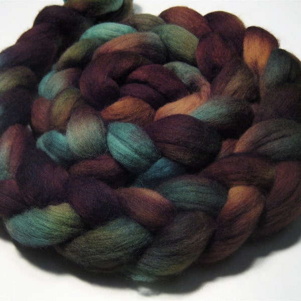 Merino wool roving 4.3 oz Ocean Driftwood