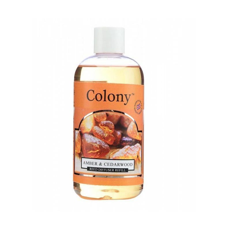 Colony Reed Diffuser Refills Colony Amber and Cedarwood 250ml Reed Diffuser Refill - Etsy