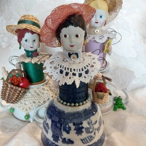 Assemblage Angel, Art Doll, Garden Club Assemblage Art Doll image 6