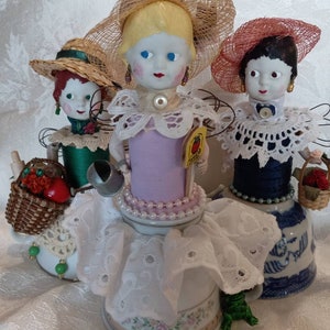 Assemblage Angel, Art Doll, Garden Club Assemblage Art Doll image 10