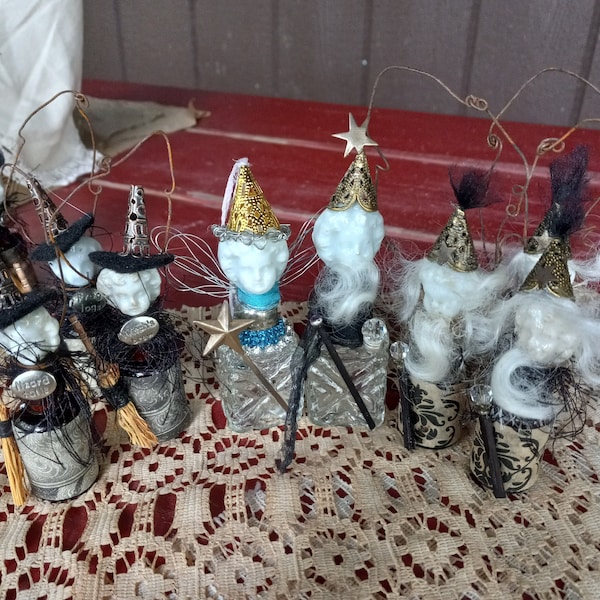 Assemblage Doll, Art Doll " Witches, Wizards and Fairy Godmothers"
