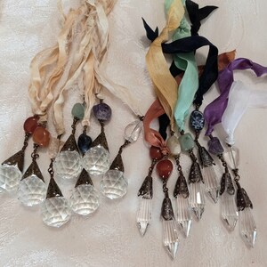 Chakra Stone Ornament Set, &quot;Inner Strength&quot;, Gemstone Chakra Set