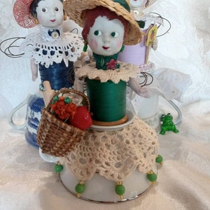 Assemblage Angel, Art Doll, Garden Club Assemblage Art Doll image 9