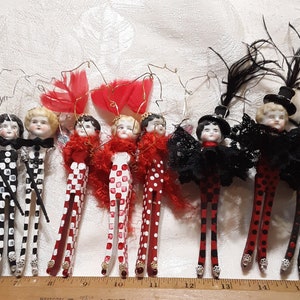 Art Doll, "Chorus Line", Assemblage Art Doll, Antique Doll Head