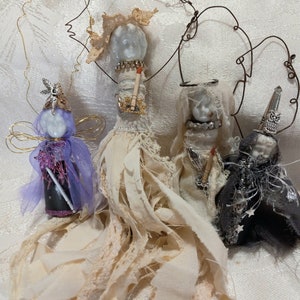 Assemblage Doll, Art Doll Wizards, Wraiths and Fairy God Mothers image 10